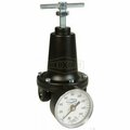 Dixon Watts By  Relieving Standard Regulator With GC230 Gauge, 1/2 in NPT, 150 SCFM Flow Rate, 2 To 125 ps R119-04CG